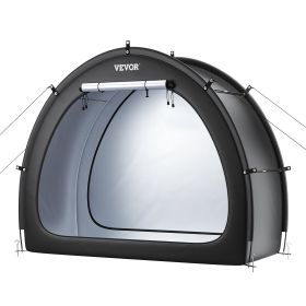 VEVOR Bike Storage Tent, 1 to 2 Bikes, Outdoor Spacious Bike Storage Tent with Ventilated Window