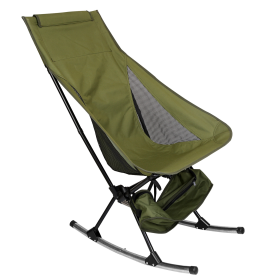 Portable Camping Rocking Chair (Color: Green)