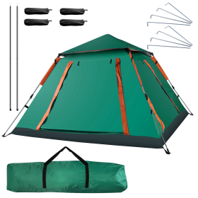 4-5 Person Camping Tent Outdoor Foldable Waterproof Tent (Color: Green)
