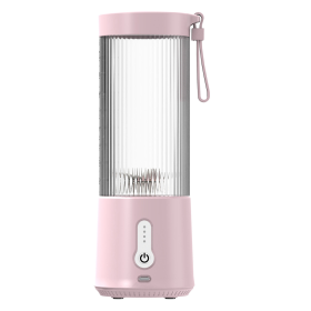 450ML/15.2OZ Portable Fruit Blender (Color: HotPink)