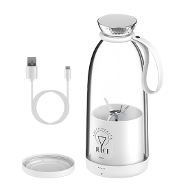 2-in-1 16.9OZ Portable Fruit Blender (Color: White)