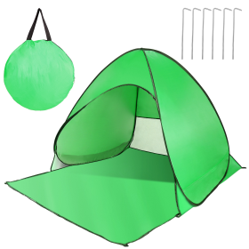Pop Up Beach Tent Sun Shade (Color: Green)