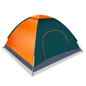 4 Persons Camping Waterproof Tent (Color: Orange)