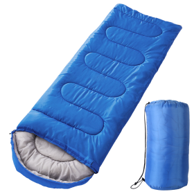Camping Sleeping Bags for Adults Teens Moisture-Proof Hiking Sleep Bag (Color: RoyalBlue)