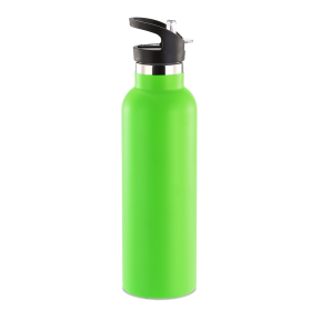 Sports Water Bottle Stainless Steel Vacuum (Color: GRN)