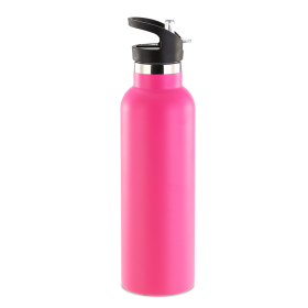 Sports Water Bottle Stainless Steel Vacuum (Color: PNK)