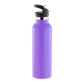 Sports Water Bottle Stainless Steel Vacuum (Color: PPL)