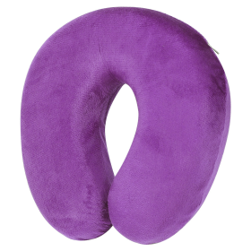 Travel Pillow U Shape Neck Pillow (Color: Purple)