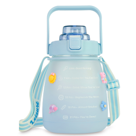 Kawaii Water Bottle (Color: Blue)