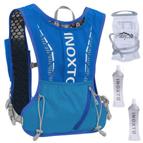 Sport Hydration Vest Running Backpack (Color: Blue)