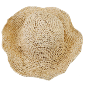 Ladies Summer Sun Hat (Color: Beige)